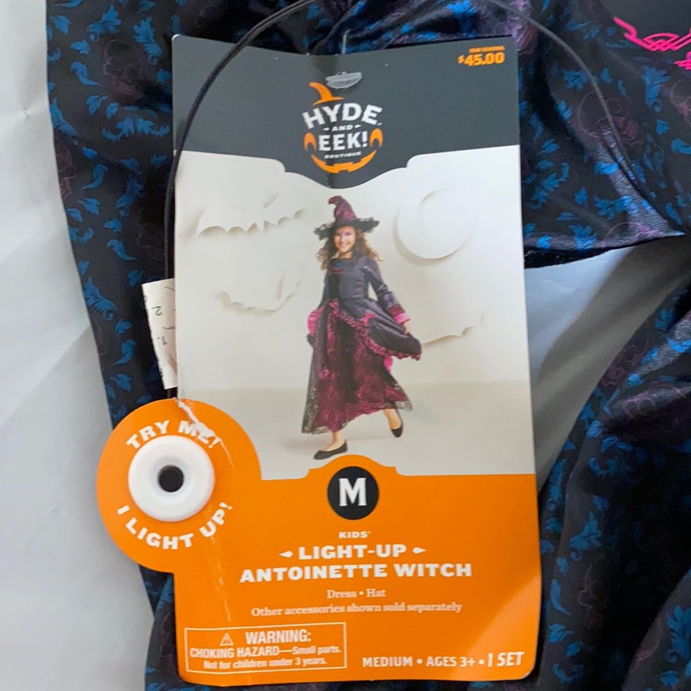 New Halloween costume witch size M 7/8